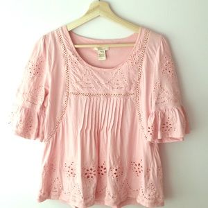Sundance MP Cotton Eyelet Blouse